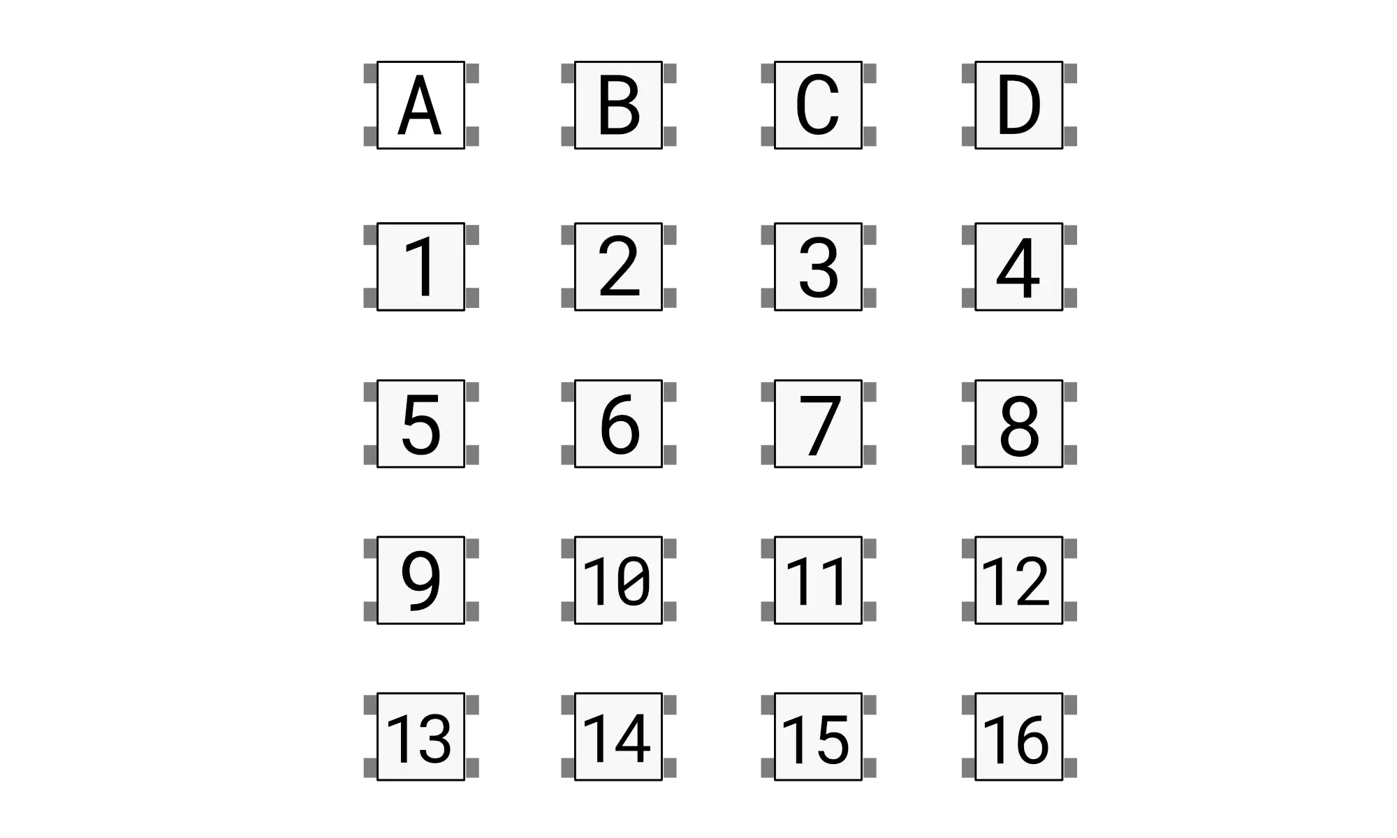 Zeptocore button and knob reference diagram